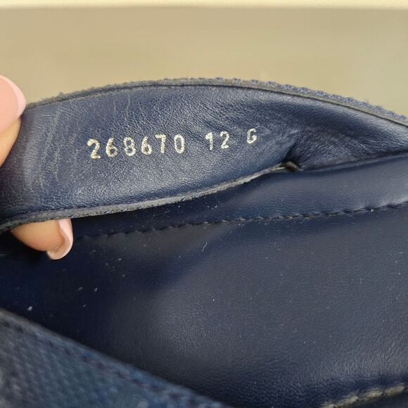 Gucci GG Monogram Leather Sandals /Flip Flops/ Slides shoes size 12 - Picture 8 of 8